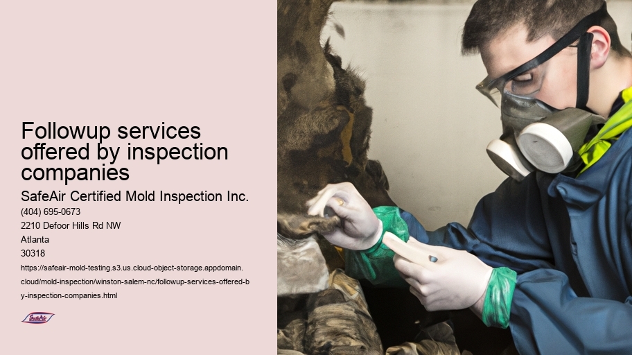 Followup services offered by inspection companies
