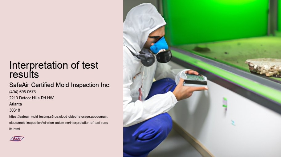 Interpretation of test results
